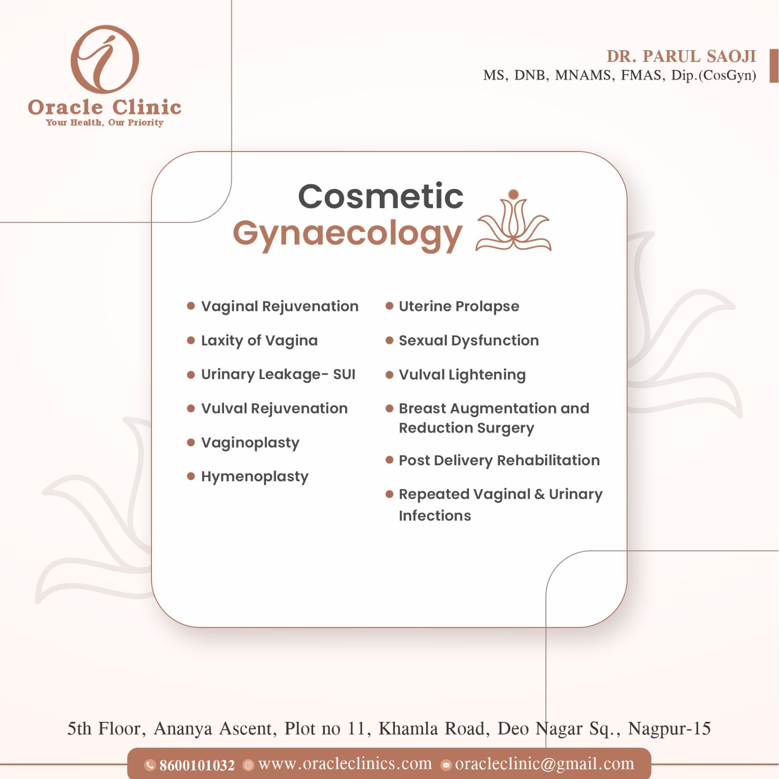 Best Cosmetic Gynecologist in Nagpur - Dr. Parul Saoji